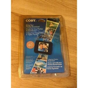 Coby 1.5-Inch Digital Photo Key Chain Black DP151 LCD Full Color Display
